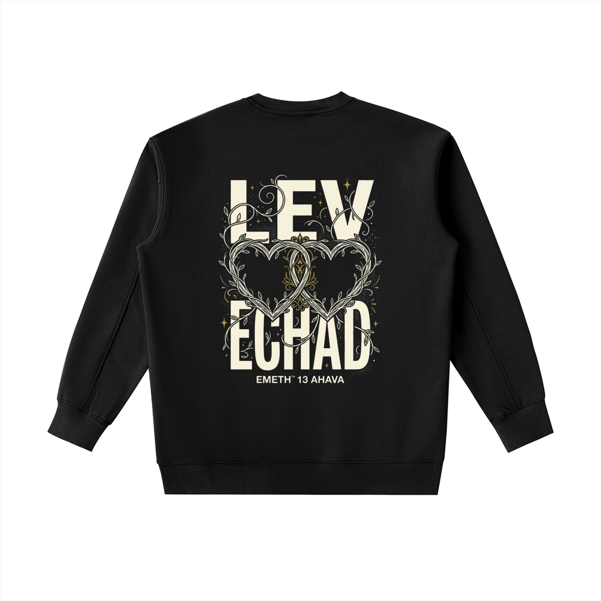 EMETH Essentials | Sweat Col Rond Écusson