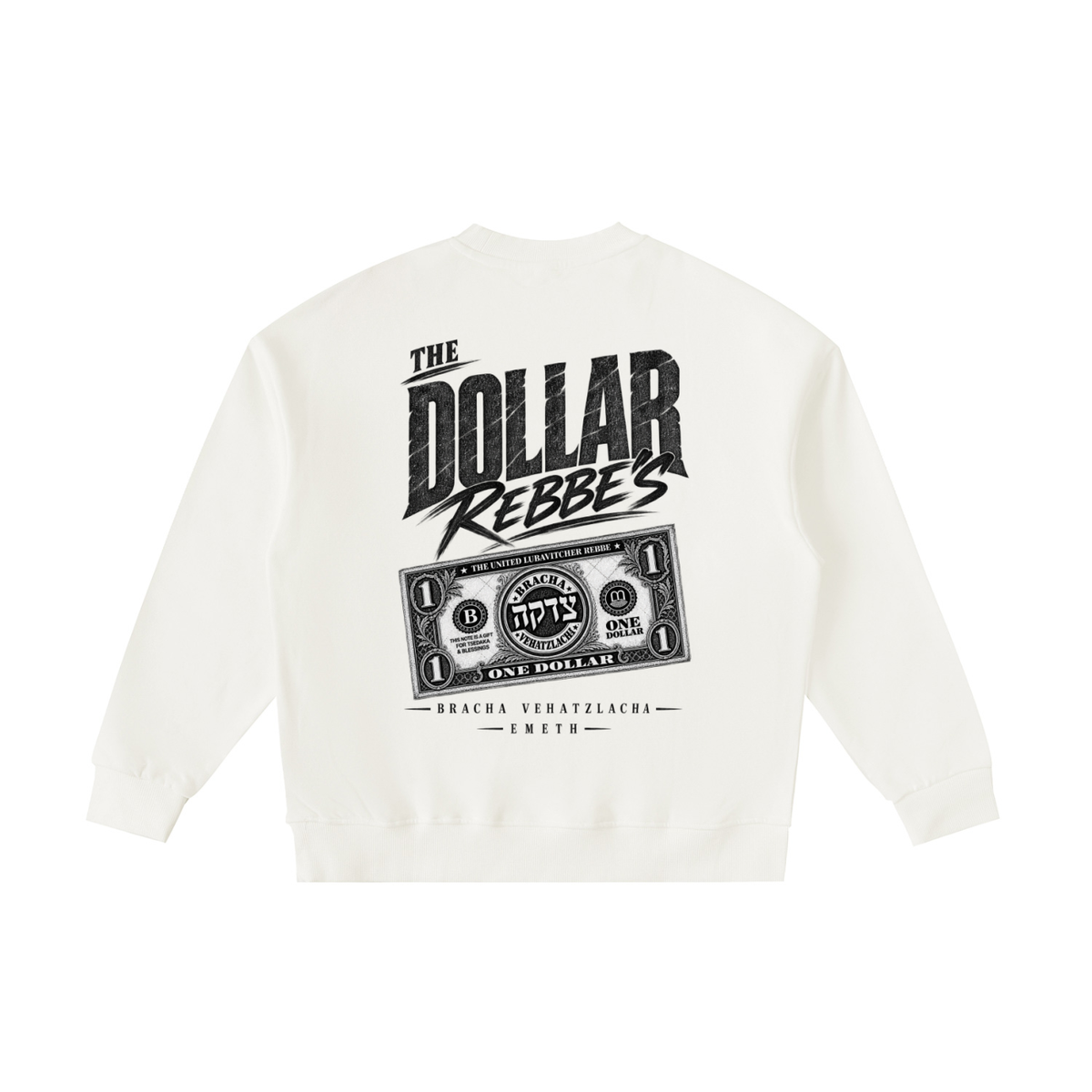 EMETH Kids DOLLAR REBBE'S sweat col rond beige