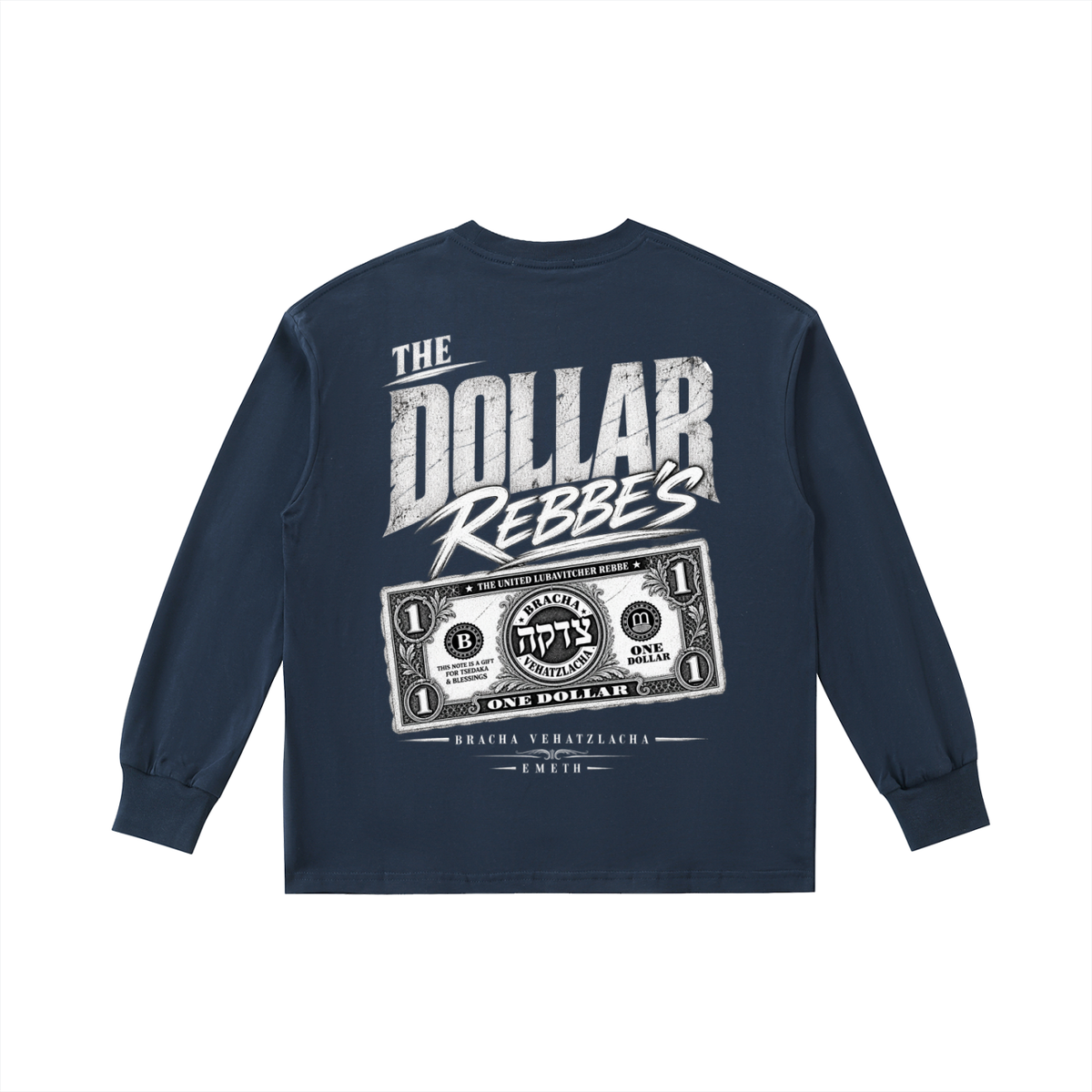 EMETH Kids DOLLAR REBBE'S | T-shirt Manches Longues 200G