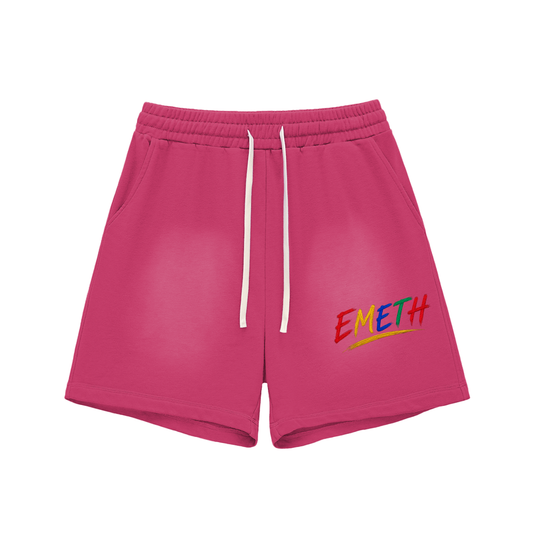 EMETH Essentials | Short Délavé Bords Bruts