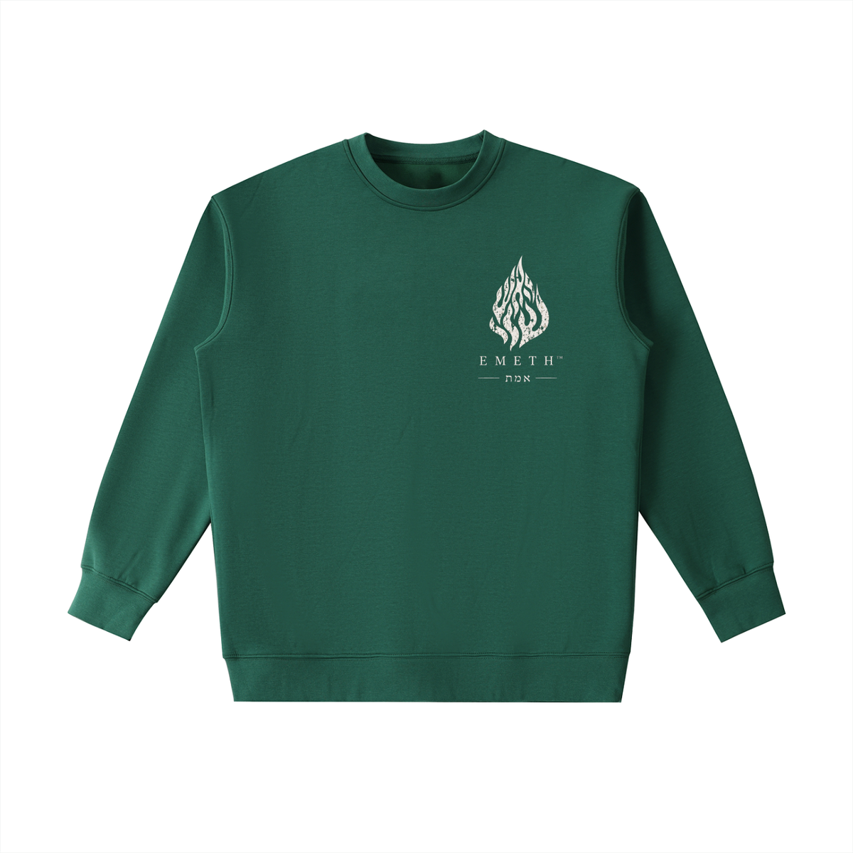 EMETH Essentials | Sweat Col Rond Flamme