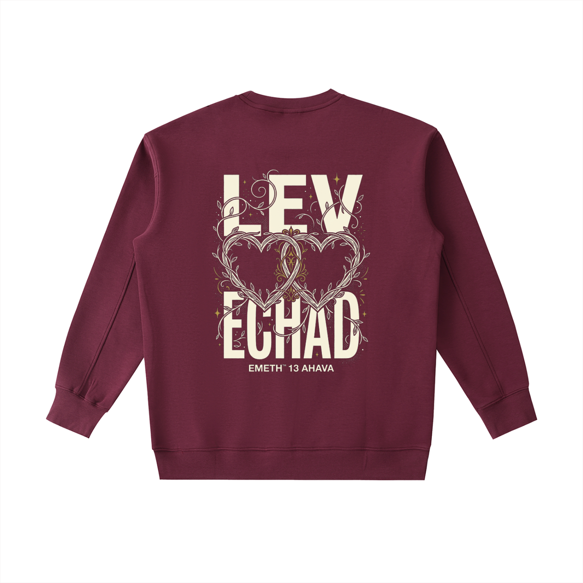 EMETH Essentials | Sweat Col Rond Écusson