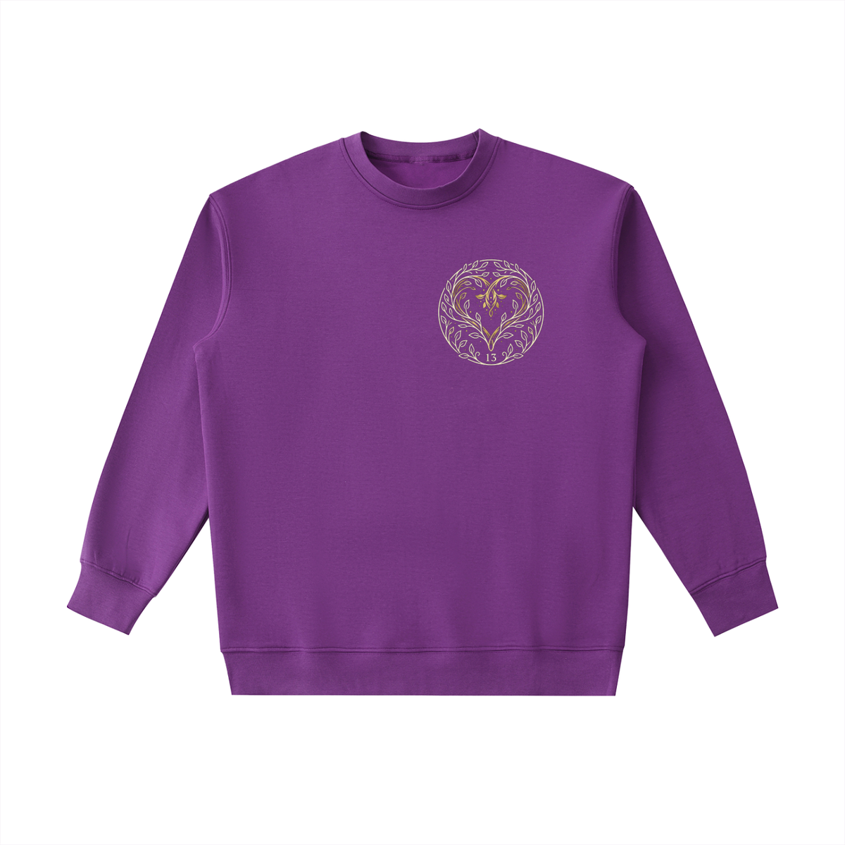 EMETH Essentials | Sweat Col Rond Écusson