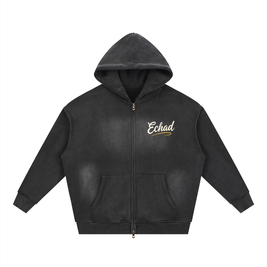EMETH™ ECHAD — Hoodie Zippé - Noir / S - EMETH