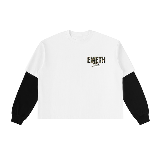 EMETH CAMO | T-shirt Manches Longues Bicolore 280G