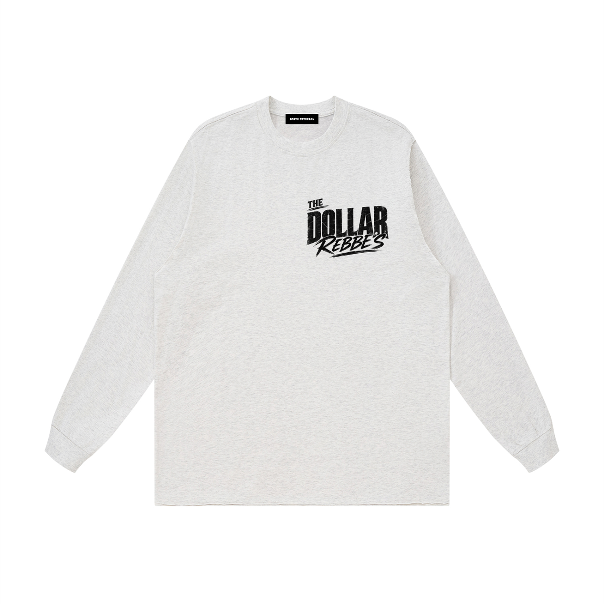 EMETH DOLLAR REBBE'S | T-shirt Manches Longues Bords Bruts 305G