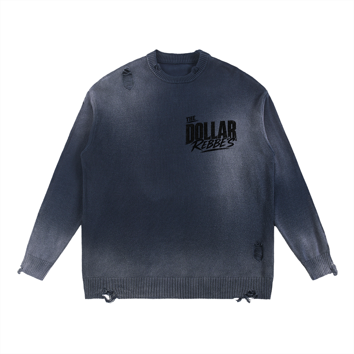 EMETH DOLLAR REBBE'S | Crewneck Distressed Coton Lourd 425G