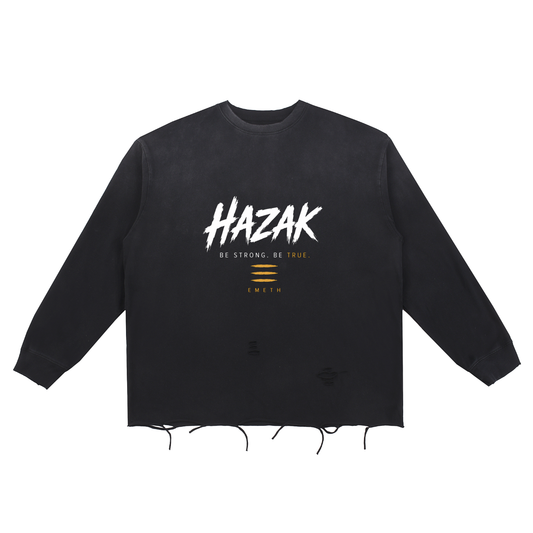 EMETH HAZAK | Sweat Snow Wash Bords Bruts