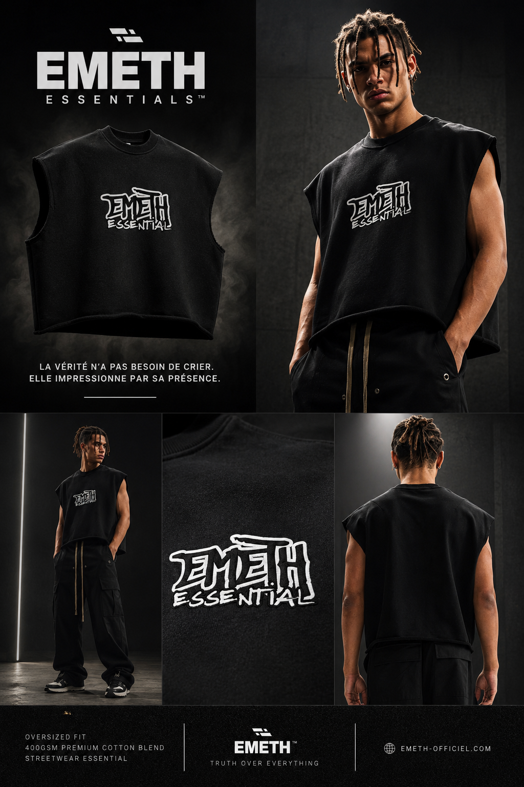 Débardeur EMETH Essentials - Noir / S - EMETH