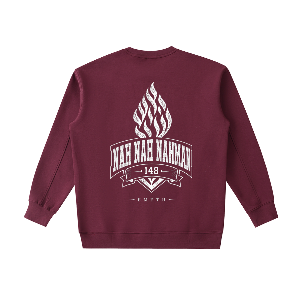 EMETH Essentials | Sweat Col Rond Flamme