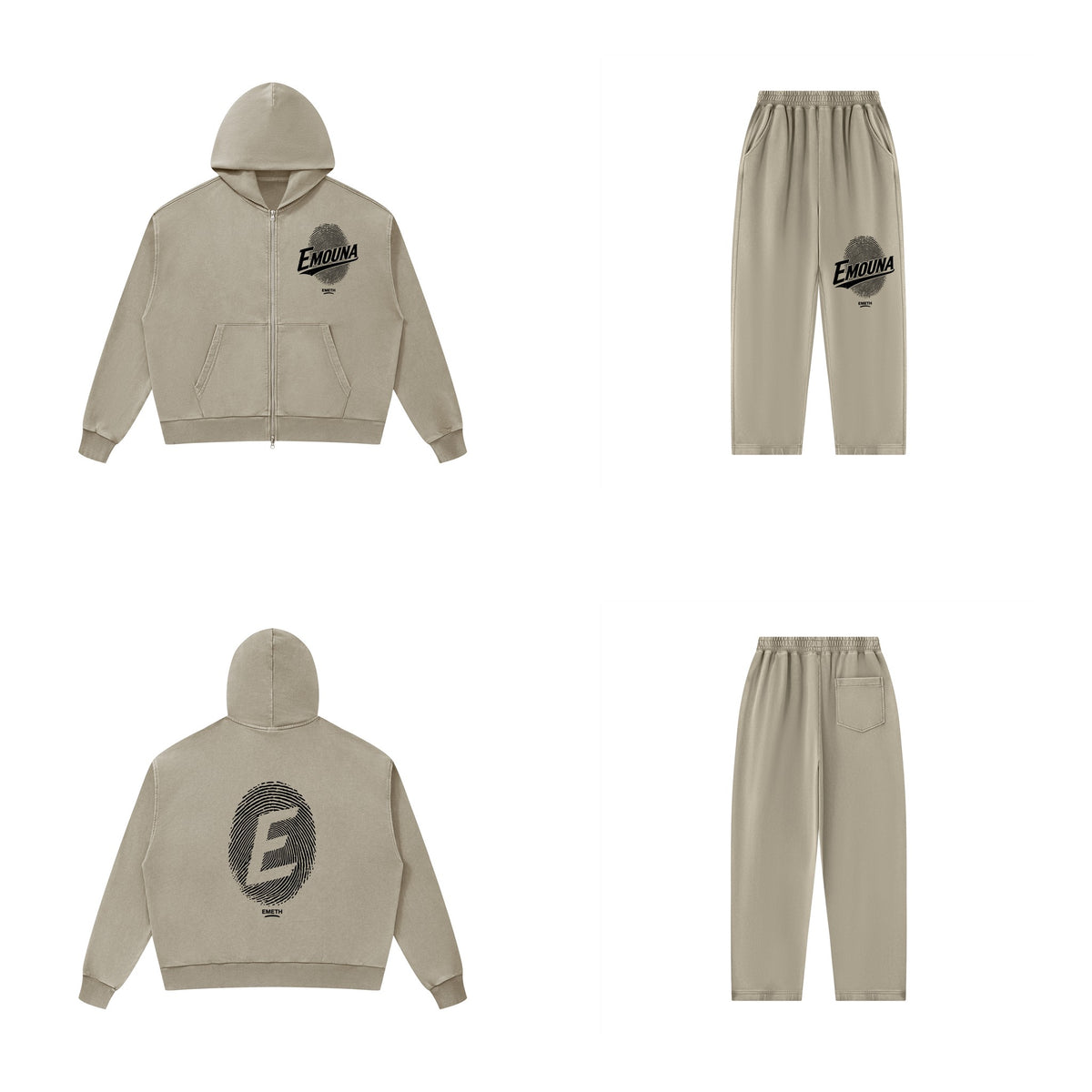 Ensemble Emouna Mineral Wash Kaki