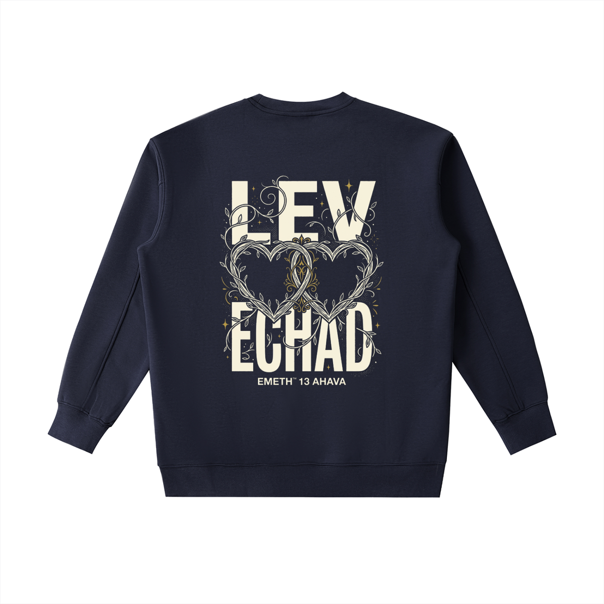 EMETH Essentials | Sweat Col Rond Écusson