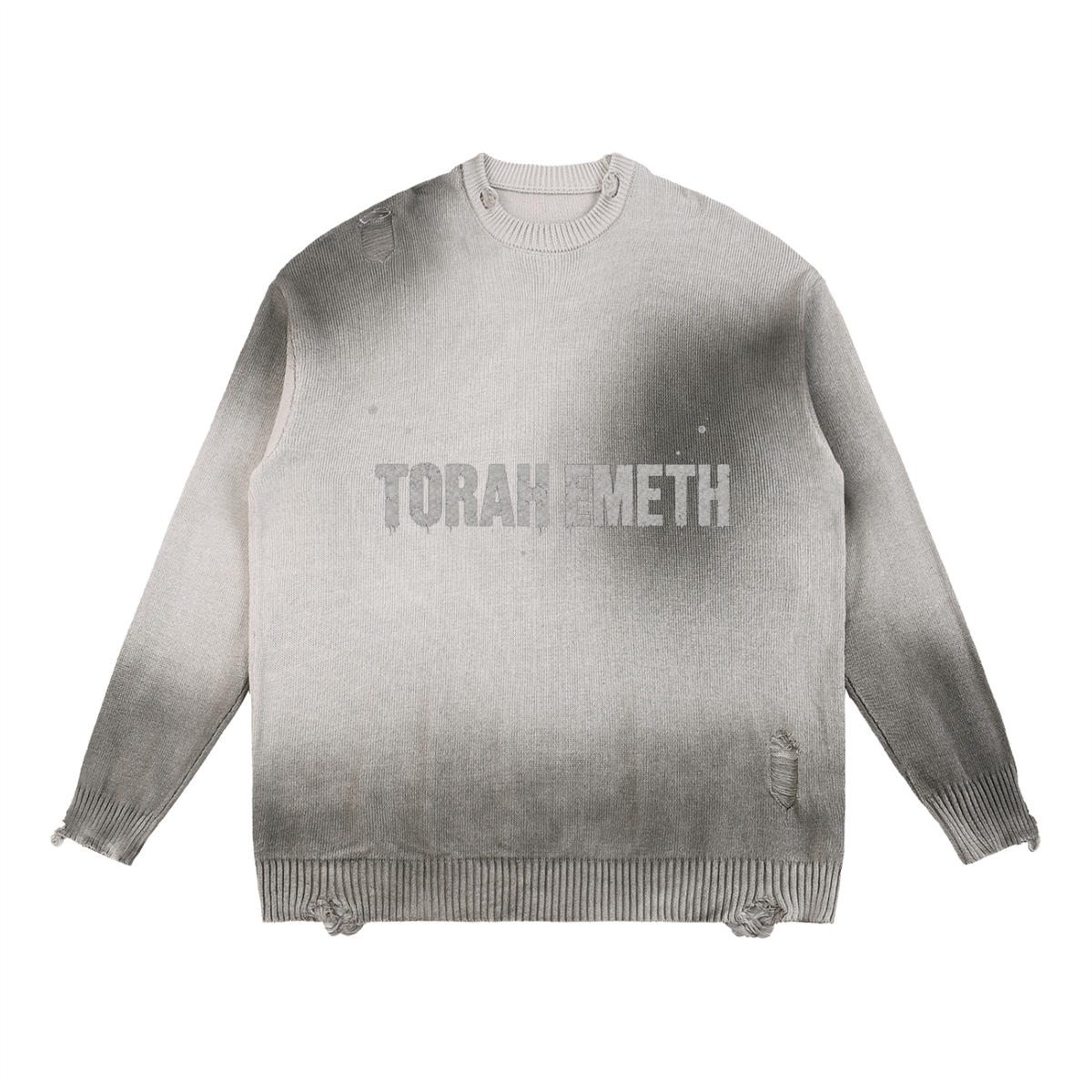 EMETH La Vérité Torah Emeth | Sweat Col Rond Distressed