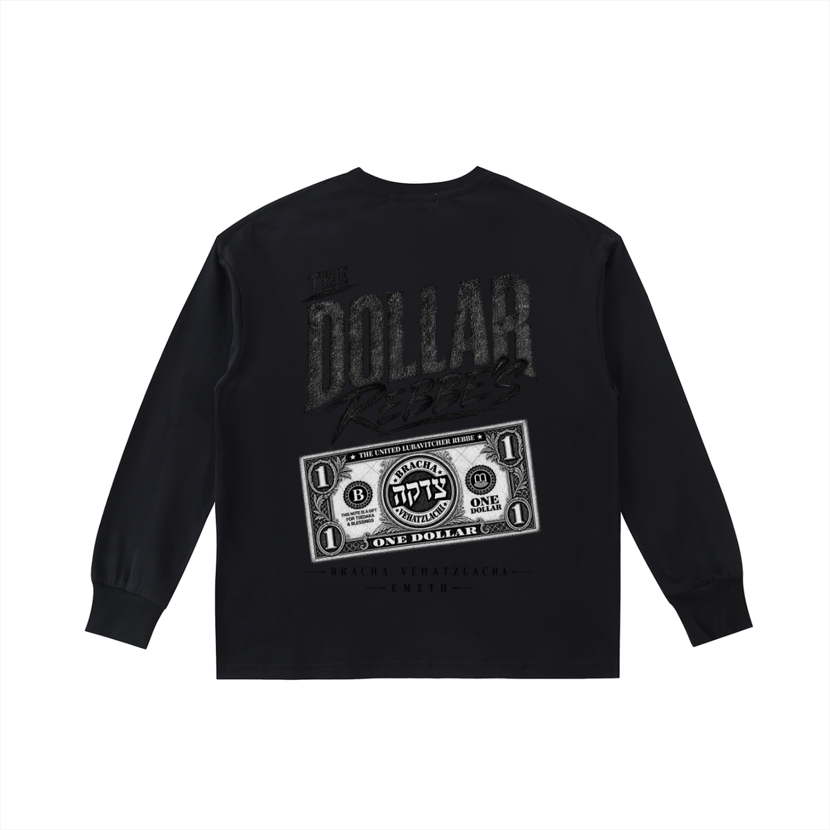 EMETH Kids DOLLAR REBBE'S manches longues blanc dos