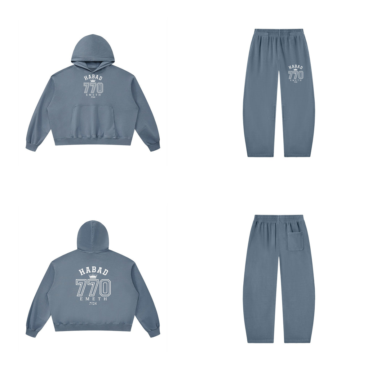 Ensemble Habad 770 Bleu Gris
