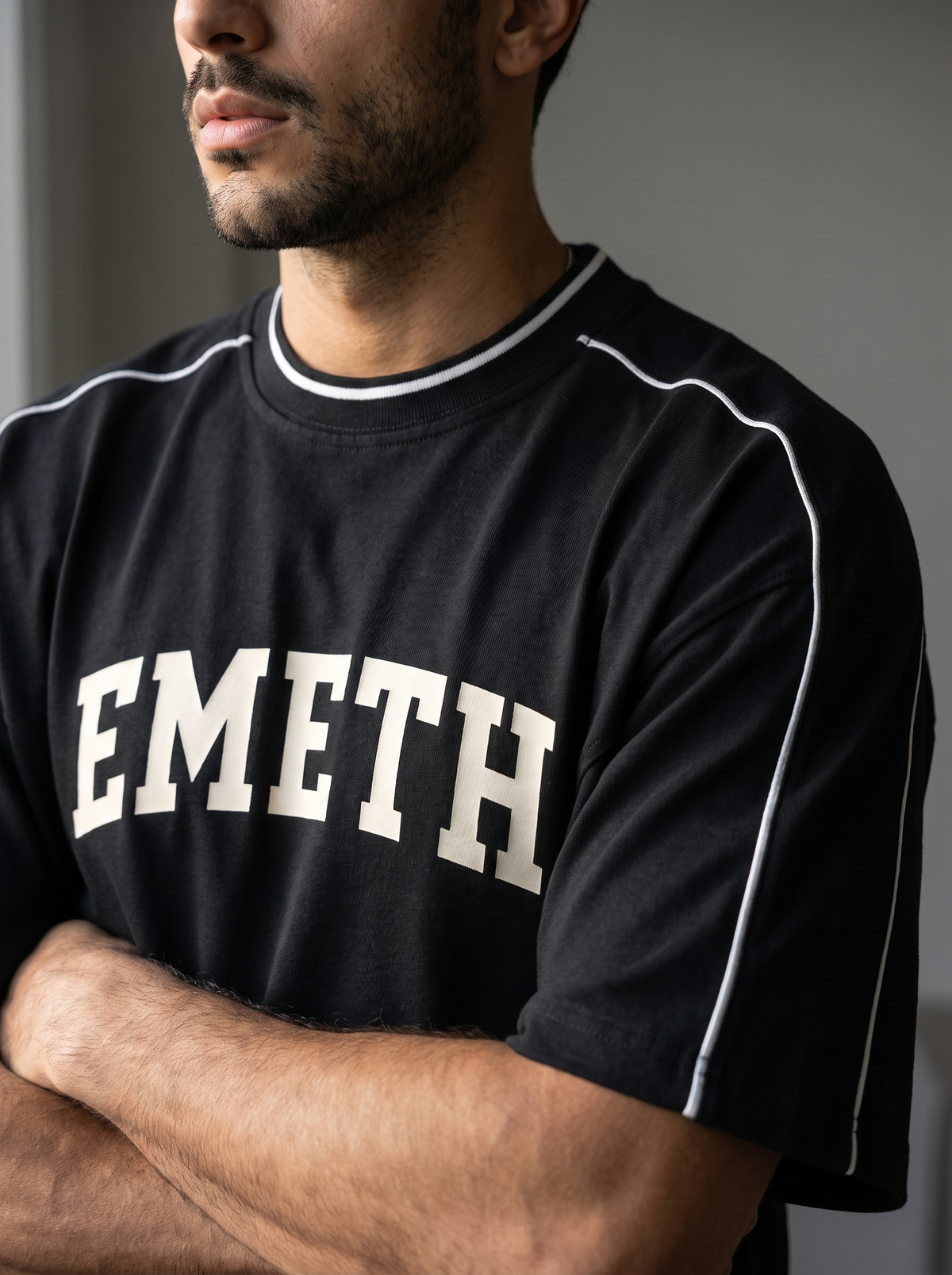 EMETH Pantalon Jogger Premium 390 g/m² – Signature Collegiate