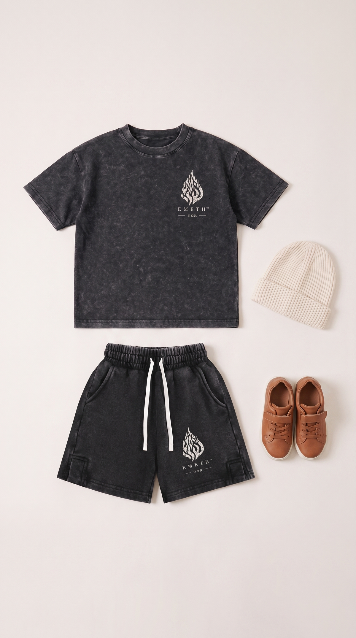 EMETH Kids SNOW WASH | Short Enfant (Édition Couleurs)