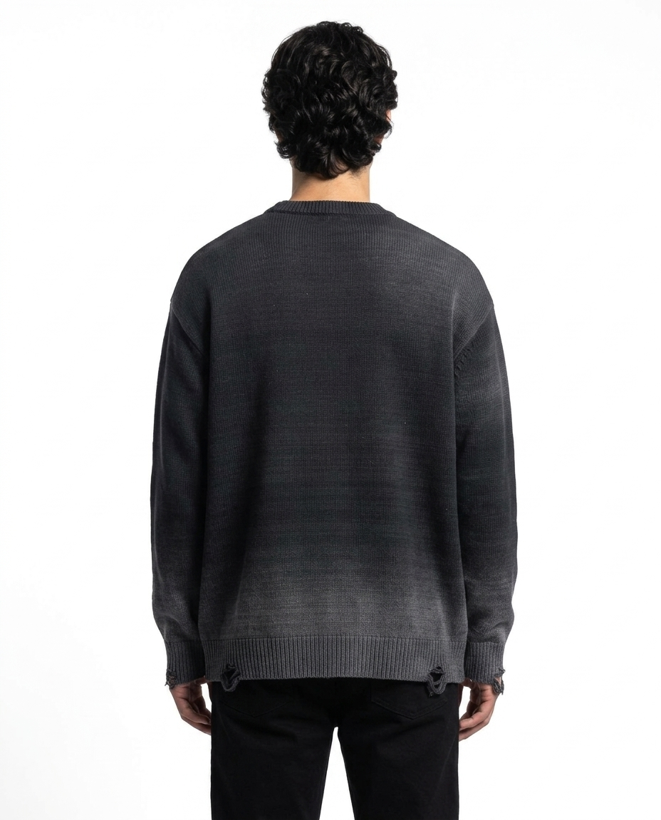 EMETH BRESLEV | Crewneck Distressed Coton Lourd 425G