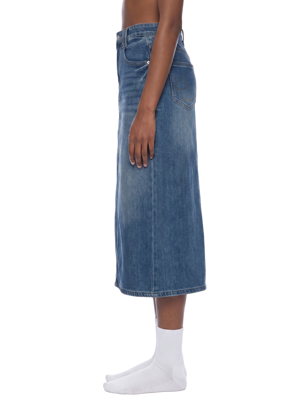 EMETH BRESLEV | Jupe Denim Délavé