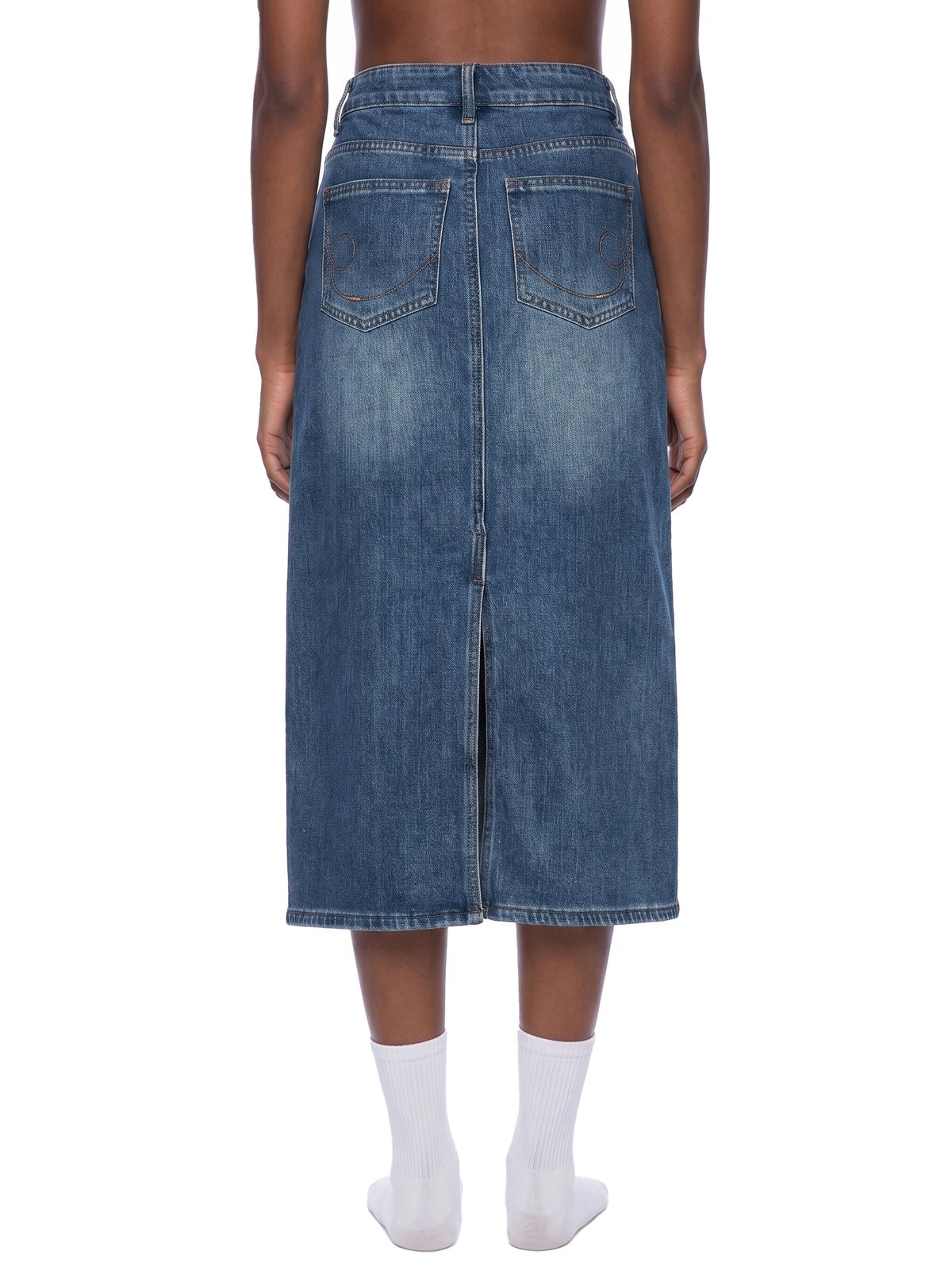 EMETH BRESLEV | Jupe Denim Délavé