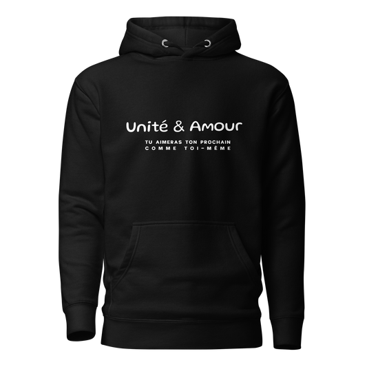 EMETH™ Unité & Amour Premium Hoodie - Noir / S - EMETH