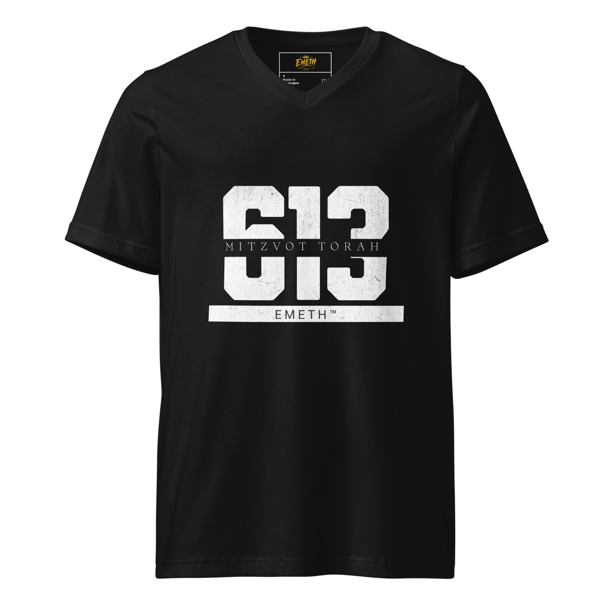 EMETH™ 613 — T-Shirt Col V - Noir / S - EMETH