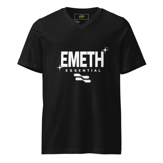 EMETH™ Essentials — T-Shirt Col V - Noir / S - EMETH
