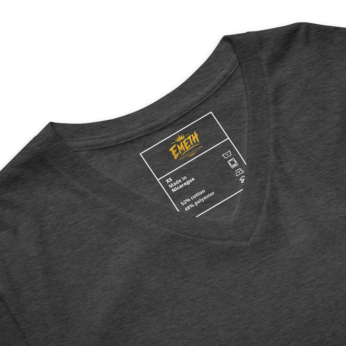 EMETH™ Essentials — T-Shirt Col V - Noir / S - EMETH