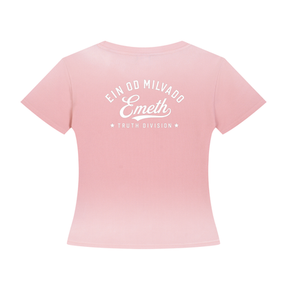 EMETH Ein Od Milvado | T-shirt Femme Délavé Soleil