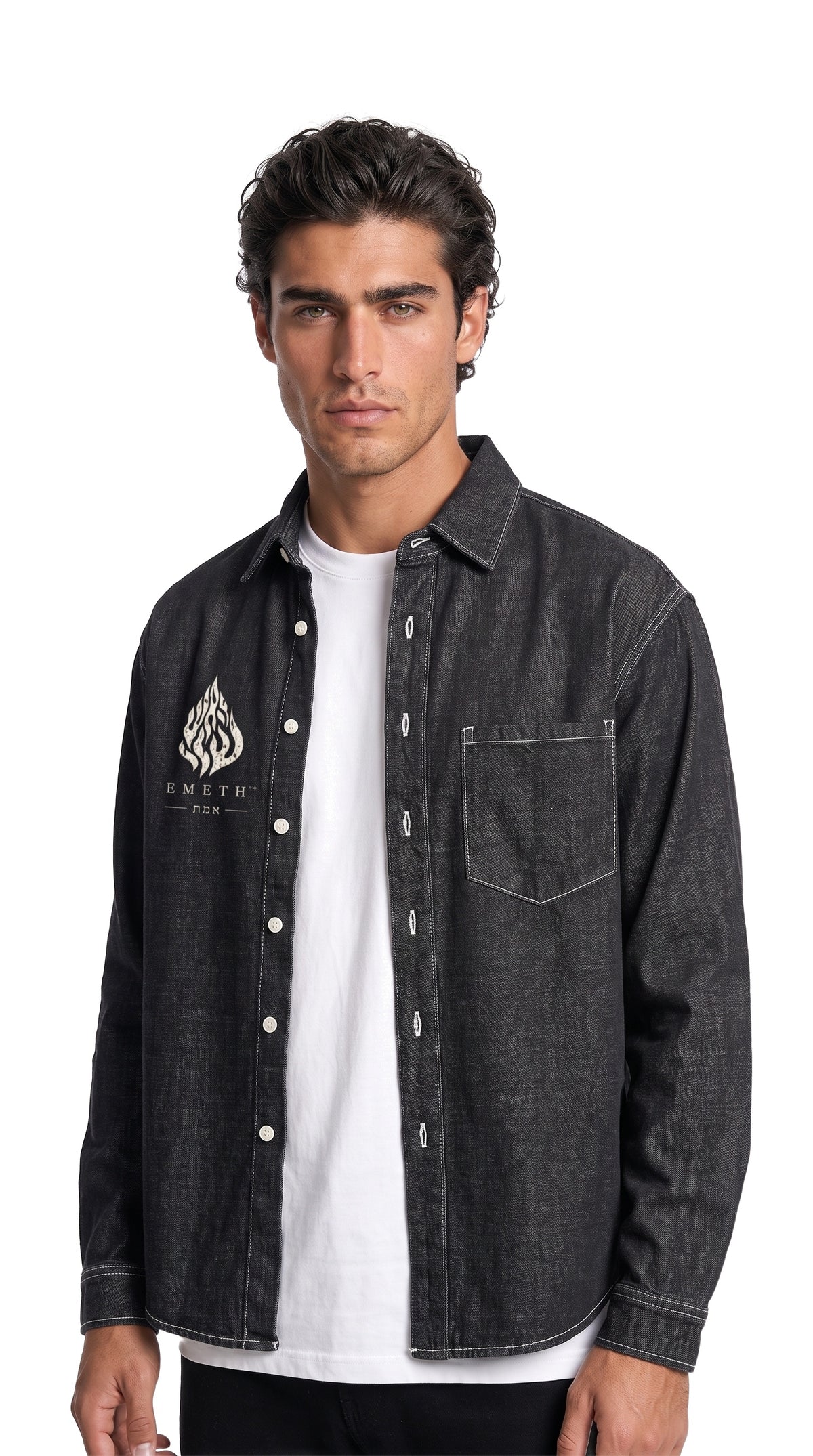 EMETH NAH NAH NAHMAN | Vintage Wash Denim Shirt