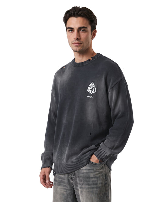 EMETH Flame | Sweat Col Rond Vintage