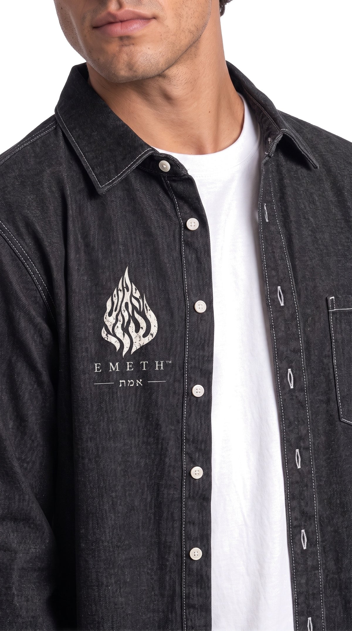 EMETH NAH NAH NAHMAN | Chemise Denim Vintage Wash