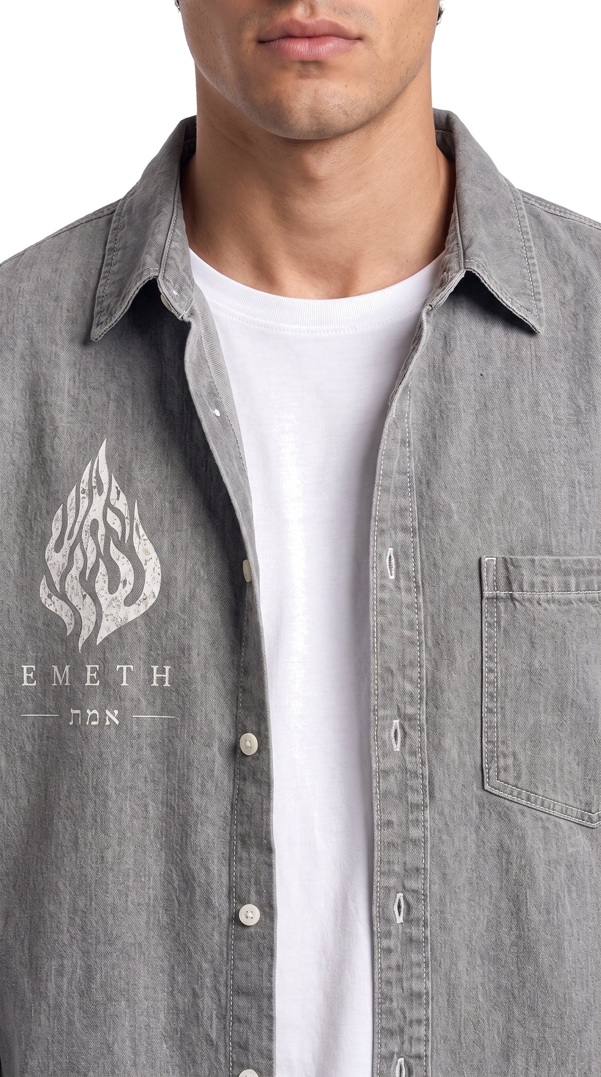EMETH NAH NAH NAHMAN | Chemise Denim Vintage Wash