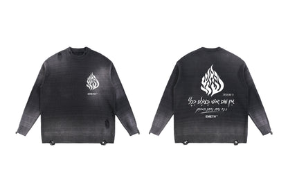 EMETH Flame | Sweat Col Rond Vintage