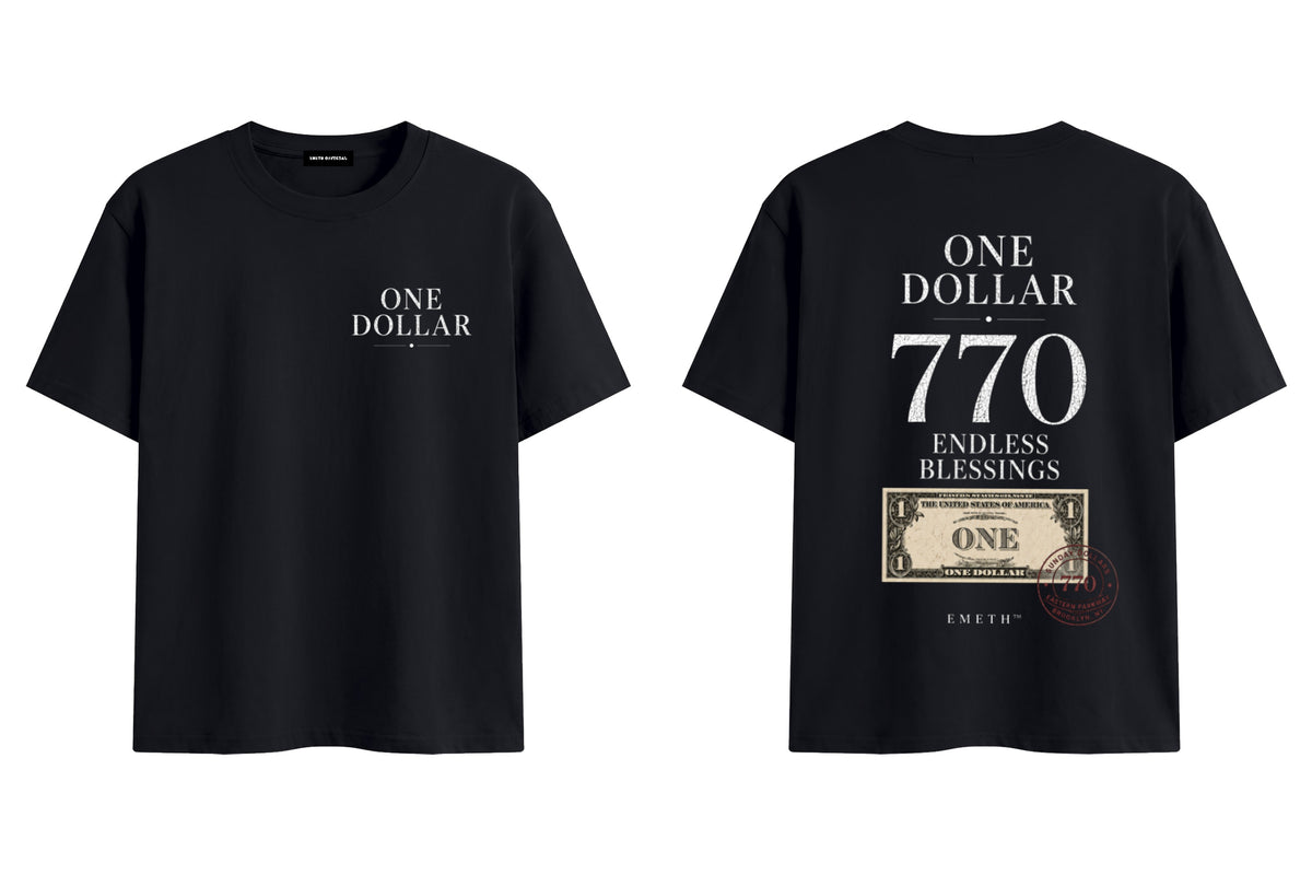 EMETH One Dollar 770 Endless Blessings | T-shirt Premium 200 g/m²