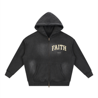 EMETH™ EMOUNA — Hoodie Zippé Faith - Noir / S - EMETH