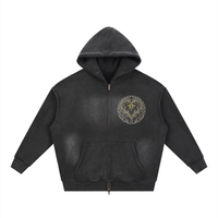 EMETH™ 13 Ahava — Hoodie Zippé Heart - Noir / S - EMETH