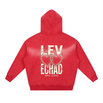 EMETH™ 13 Ahava — Hoodie Zippé Heart - Noir / S - EMETH
