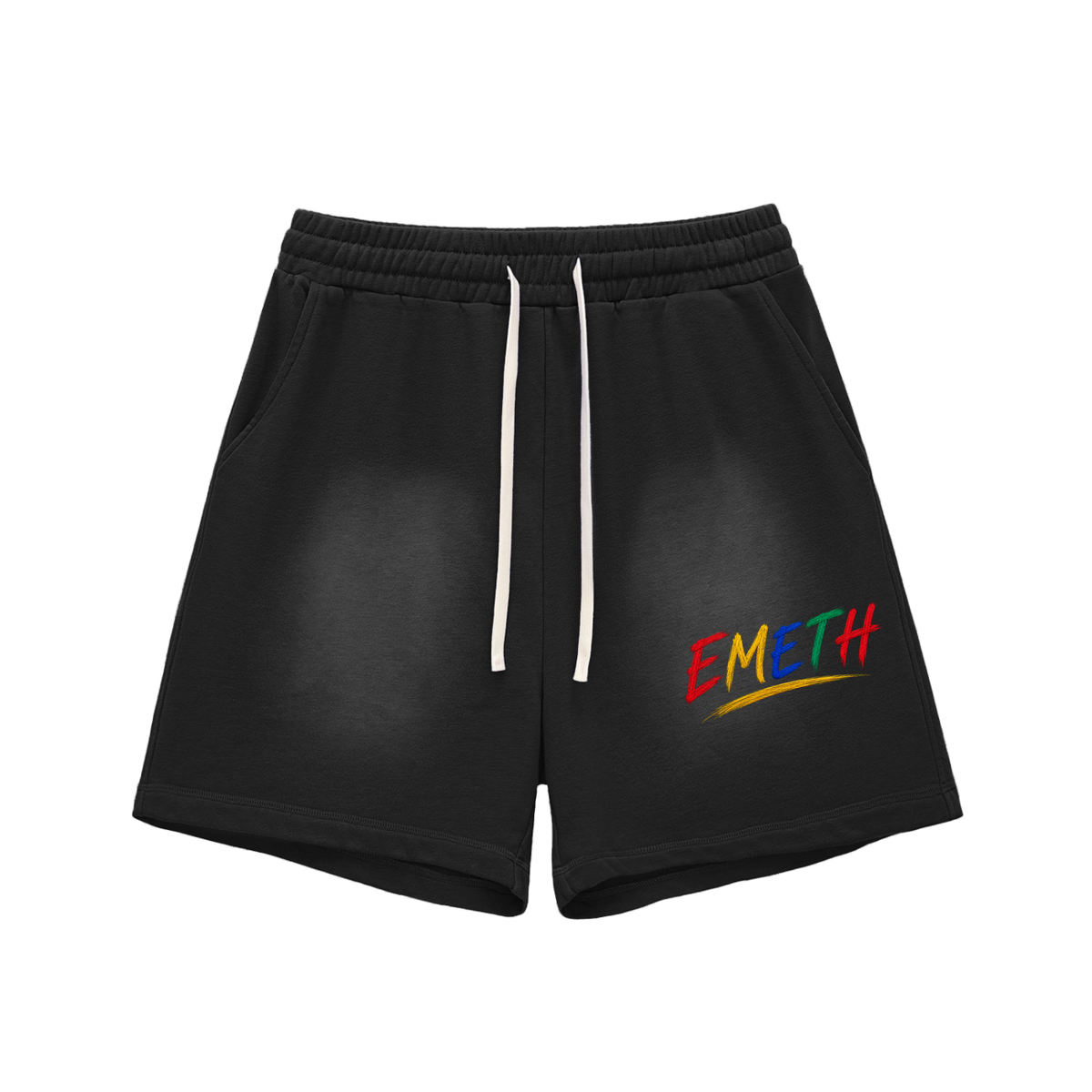 EMETH Essentials | Short Délavé Bords Bruts