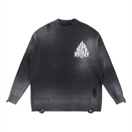 EMETH 148 Breslev | Sweat Col Rond Distressed