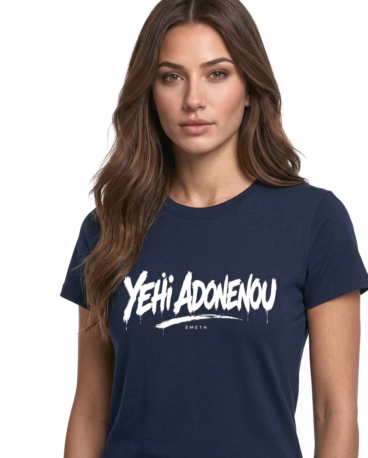 EMETH 770 | T-shirt Femme Ajusté Yehi Adonenou 230G
