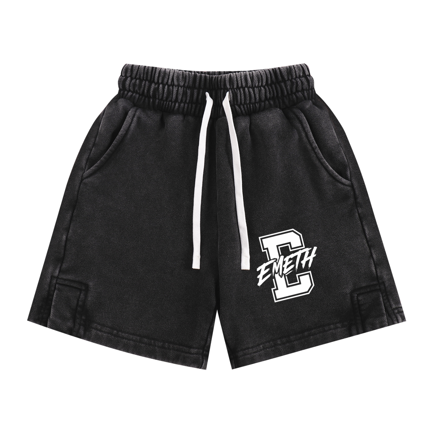 Short Enfant Snow Washed Varsity E – 290 GSM | EMETH Kids