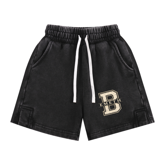 Short Enfant Snow Washed Varsity B – 290 GSM | EMETH Kids