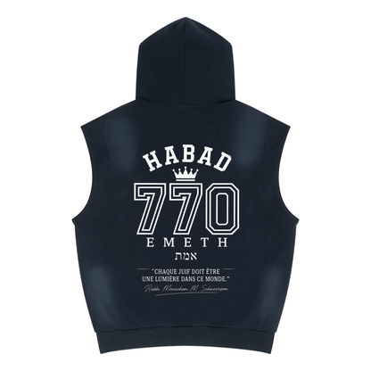 EMETH Habad 770 Vintage | Hoodie Sans Manches