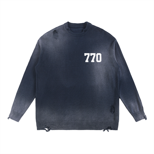 EMETH 770 Yehi Adonénou | Sweat Col Rond Distressed