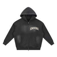 EMETH™ EMOUNA — Hoodie Zippé - Noir / S - EMETH
