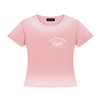 EMETH Ein Od Milvado | T-shirt Femme Délavé Soleil
