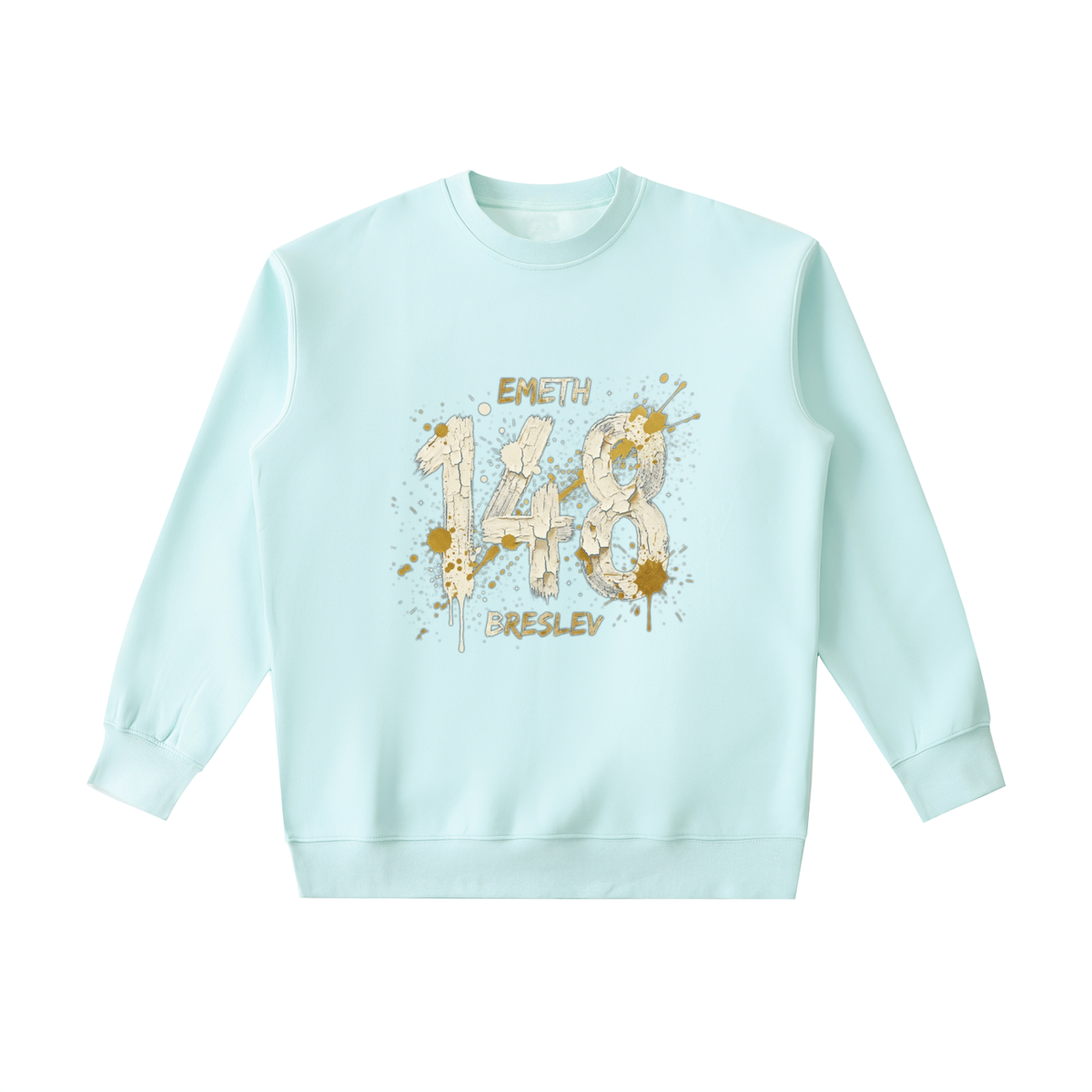 EMETH™ 148 HITBODEDOUT — Sweat Col Rond - Bleu eau / S - EMETH