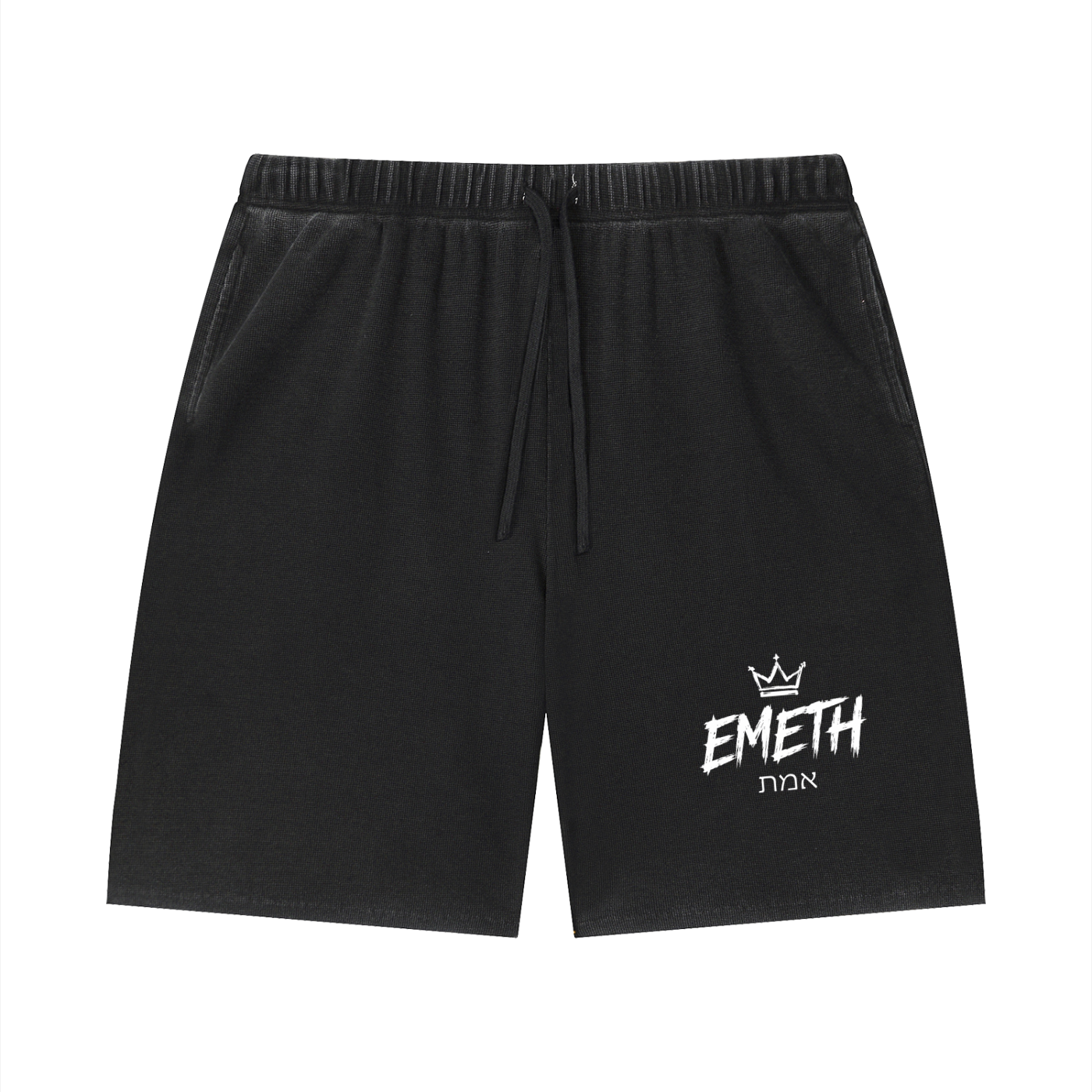 Ensemble EMETH Essential Washed Noir – T-shirt Oversized & Short Premium