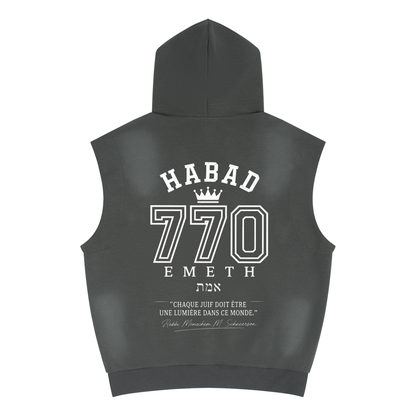 EMETH Habad 770 Vintage | Hoodie Sans Manches